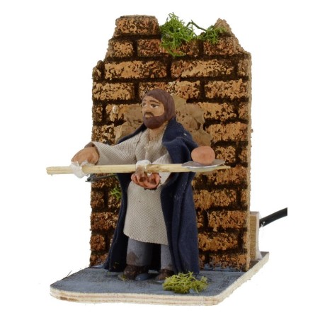 Baker 8 cm in motion for presepe
