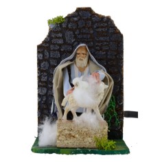 8 cm sheep toss in motion for presepe