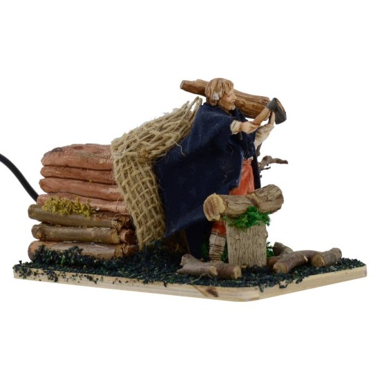 Boscaiolo in movimento 10 cm Landi Moranduzzo presepe Mondo