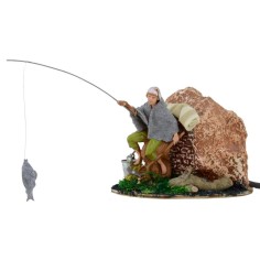 Pescatore in movimento serie 10 cm Landi presepe Mondo Presepi