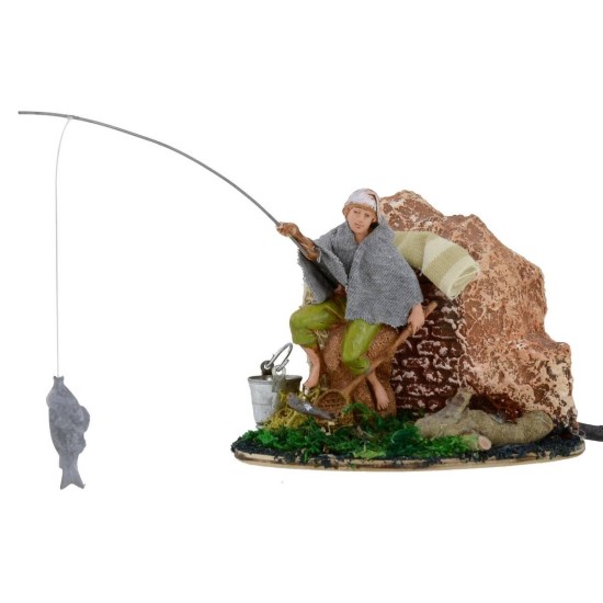 Pescatore in movimento serie 10 cm Landi presepe Mondo Presepi