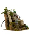 Boscaiolo con accetta 14 cm in movimento Mondo Presepi