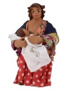 Woman sitting breastfeeding series 10 cm
