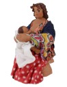Woman sitting breastfeeding series 10 cm
