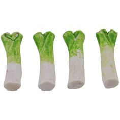 Set 4 pezzi porri 3 cm minuterie presepe Mondo Presepi
