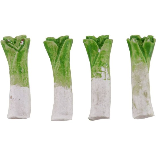 Set 4 pezzi porri 3 cm minuterie presepe Mondo Presepi