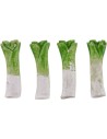 Set 4 piezas puerros 3 cm miniaturas belén