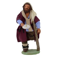 Mendicante senza gamba 12 cm Mondo Presepi