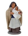 Mamma con bambino 12 cm Mondo Presepi