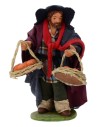 Man with baskets of oranges 12 cm