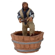 Pigiatore d'uva 12 cm Mondo Presepi