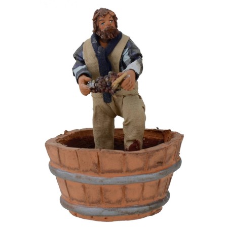 Pigiatore d'uva 12 cm Mondo Presepi