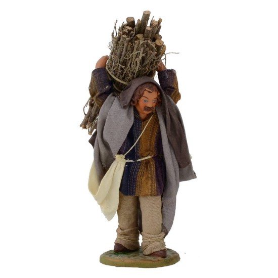Hombre con haz de leña 12 cm Mundo Pesebres