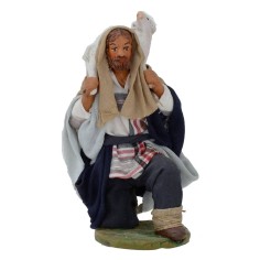 Good pastor kneecapped with sheep series 12 cm