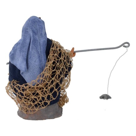 Pescatore seduto serie 12 cm Mondo Presepi
