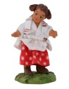 Bambina con codini serie 12 cm Mondo Presepi