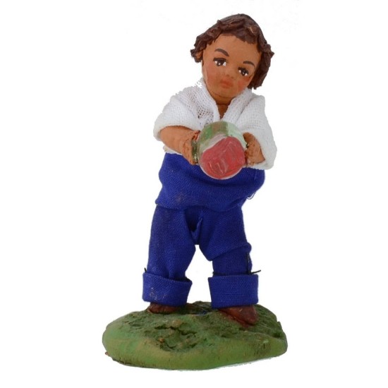 Bambino con la palla serie 12 cm Mondo Presepi