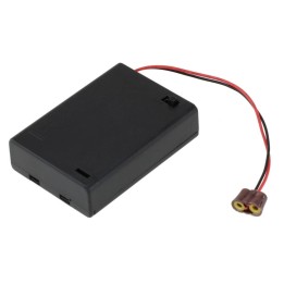 Portapilas con interruptor y toma 3XAA tipo lápiz