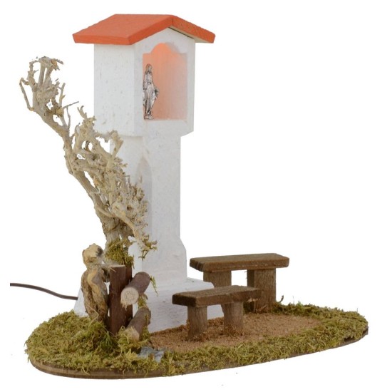 Altarino illuminato cm 16x11,5x13,4 h Mondo Presepi