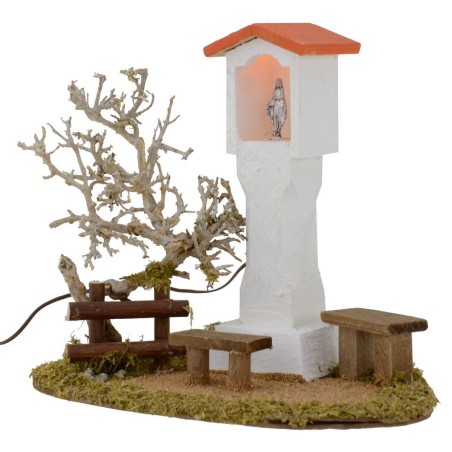 Altar iluminado cm 16x11,5x13,4 h Mundo Belenes