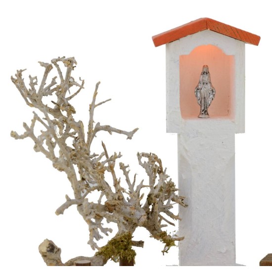 Altar iluminado cm 16x11,5x13,4 h Mundo Belenes