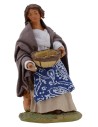 Donna seduta con cesto serie 15-16 cm Mondo Presepi
