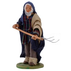 Campesino con horca 12 cm Mundo Pesebres