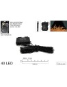 Serie 40 Led Ester.-Inter. Luz cálida a Pilas, Temporizador y