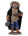 Pescatore con pesce fresco 12 cm Mondo Presepi
