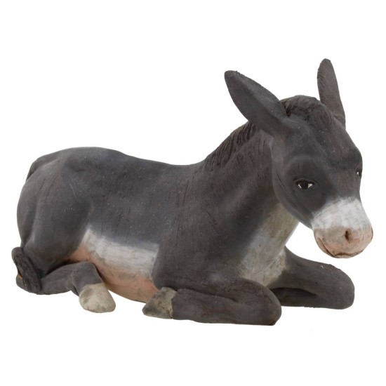 Set bue and donkey seated for statues 30 cm