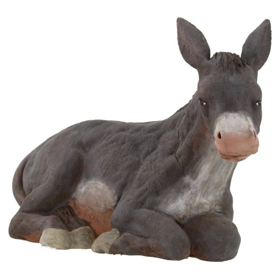 Set asino e bue seduti per statue 30 cm Mondo Presepi