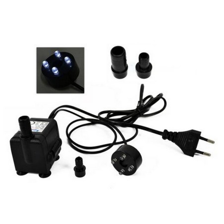 Pompa con luci led 400 l/h 80 cm 7W- 220V. 