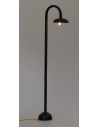 Farola de suelo curva de 22 cm con luz de 12 voltios