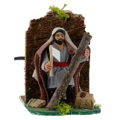 Boscaiolo arabo in movimento 8 cm