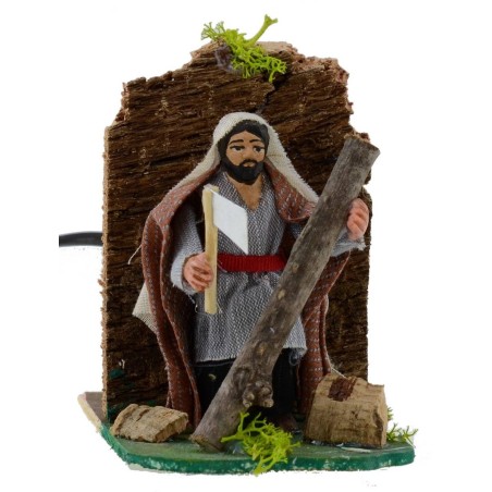 Boscaiolo arabo in movimento 8 cm