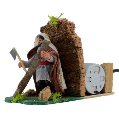 Boscaiolo arabo in movimento 8 cm