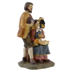 Familia con recién nacido 10 cm Mundo Pesebres 2