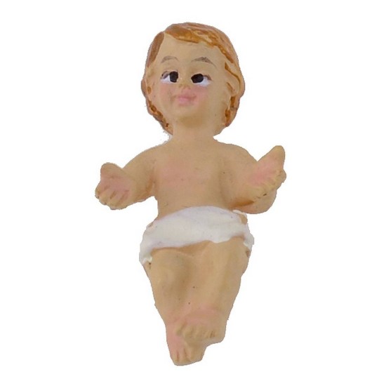 Famiglia con neonato 10 cm Mondo Presepi