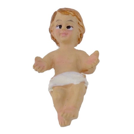 Famiglia con neonato 10 cm Mondo Presepi