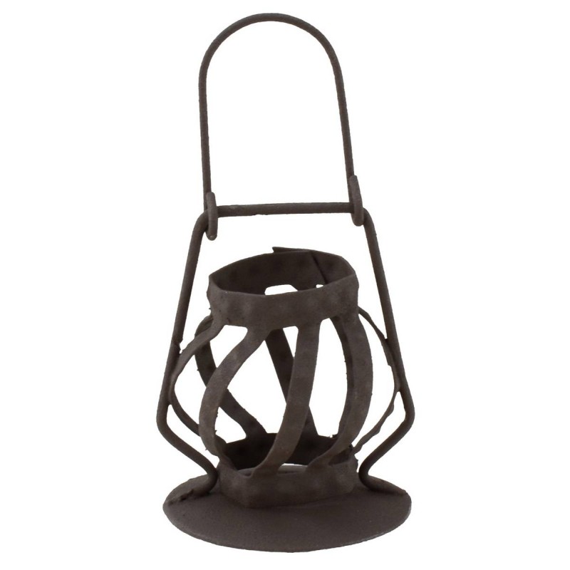 Lantern in metal aged for statues 30 cm