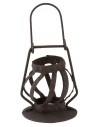 Lanterna in metallo invecchiato per statue 30 cm Mondo Presepi