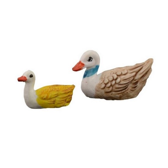Conjunto de 2 Patos para estatuas de 8-10 cm de altura