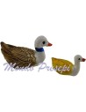 Conjunto de 2 Patos para estatuas de 8-10 cm de altura