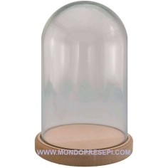 Campana in vetro per presepe cm 9x14 h. Mondo Presepi