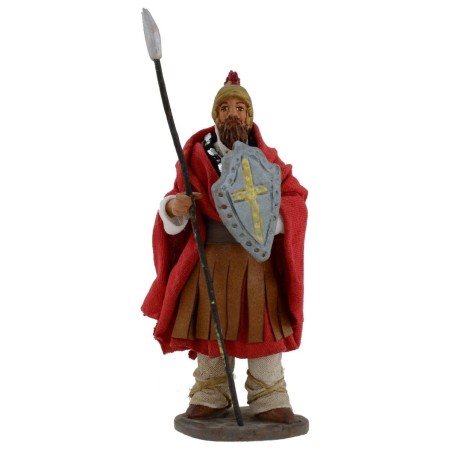 Soldado con escudo y lanza 12 cm Mondo Presepi