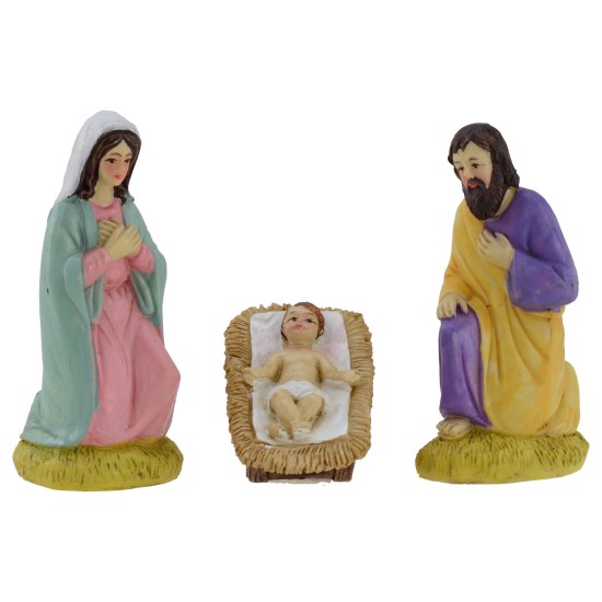 Set Nativity 12 cm 6 subjects per presepe
