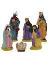 Set Nativity 12 cm 6 subjects per presepe