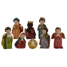 Set Natività 11 cm 8 soggetti linea bambini Mondo Presepi 2