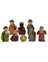 Set Natividad 11 cm 8 figuras línea niños Mundo Belenes