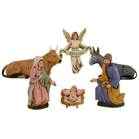 Nativity 6 subjects series 12 cm Landi Moranduzzo
